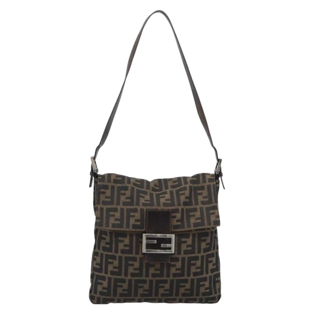 Fendi Zucca Shoulder Bag Black
